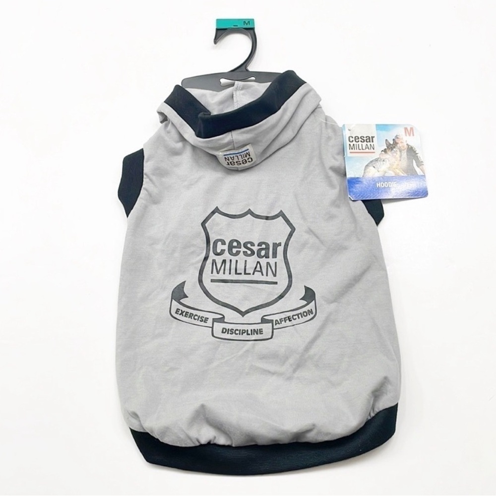 NEW Cesar Millan Gray Dog Hoodie